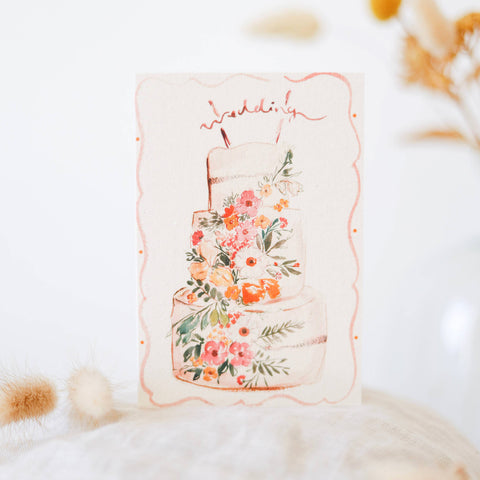 Sophie Amelia Wedding Cake Card