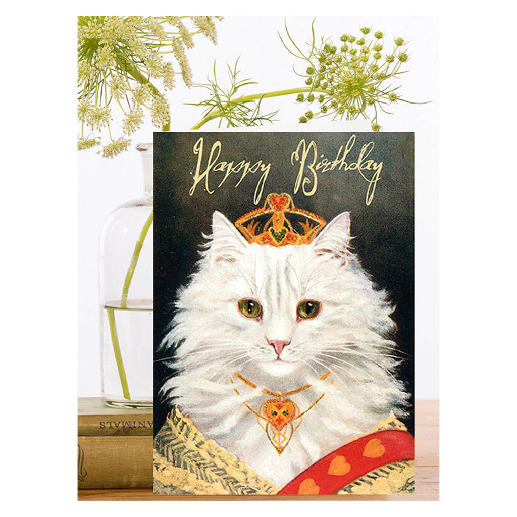 Madame Treacle - Feline Regal Birthday Card