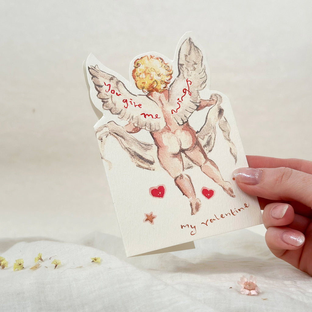 Sophie Amelia Creates - You Give Me Wings Valentine Card