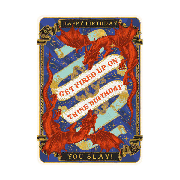 The Art File Get Fired Up Birthday Card