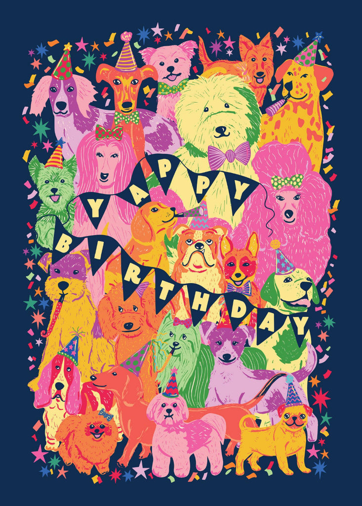 Cath Tate Cards - Dogs Yappy Birthday Card