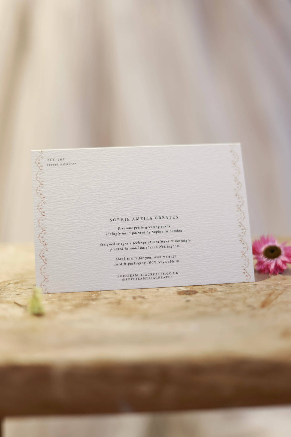 Sophie Amelia Creates - Secret Admirer Card