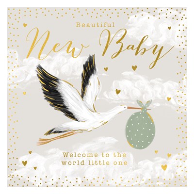 The Art File New Baby Stalk Card