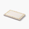 Rectangular notepad with decorative border on a white background