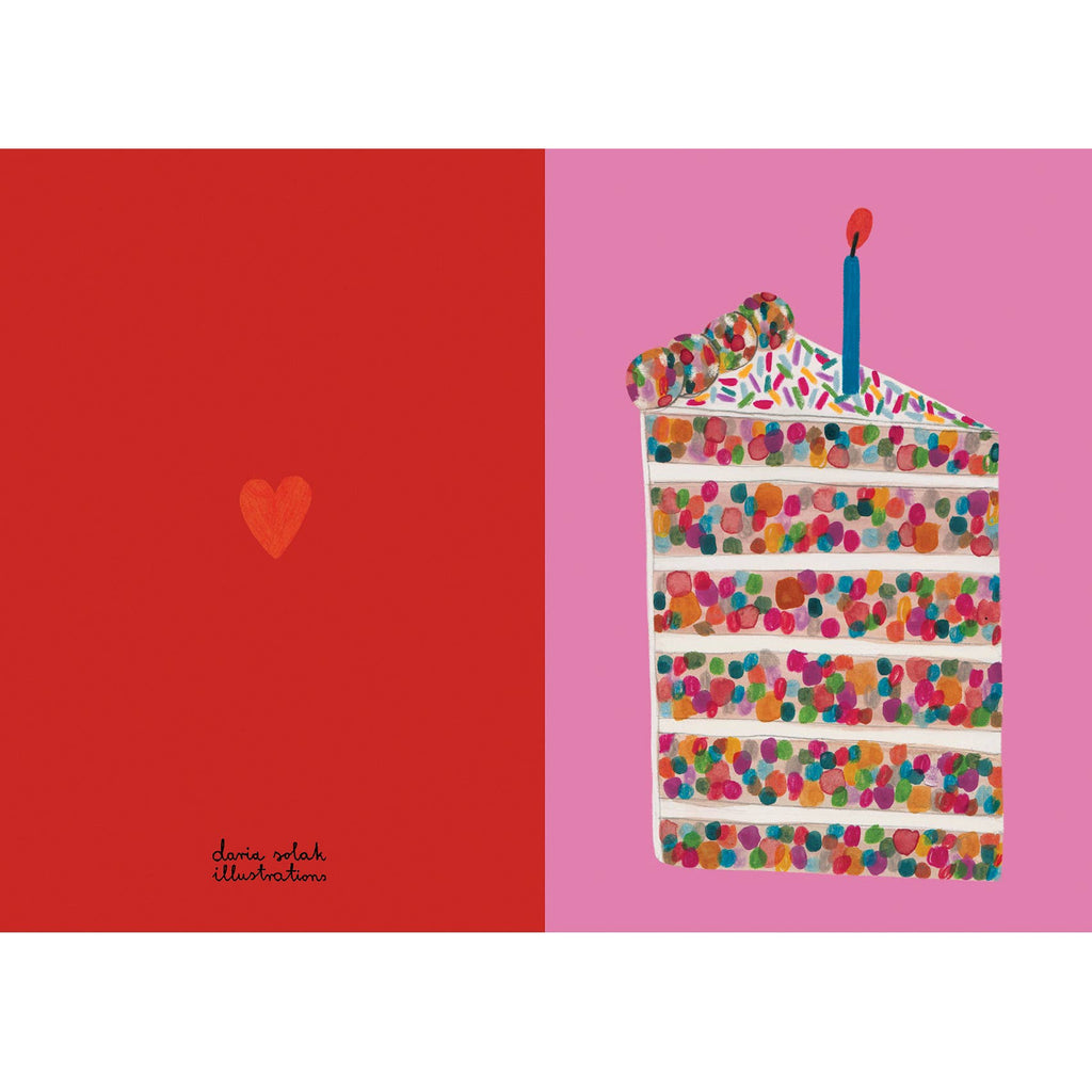 Daria Solak Illustrations - PIECE OF CAKE Birthday Card