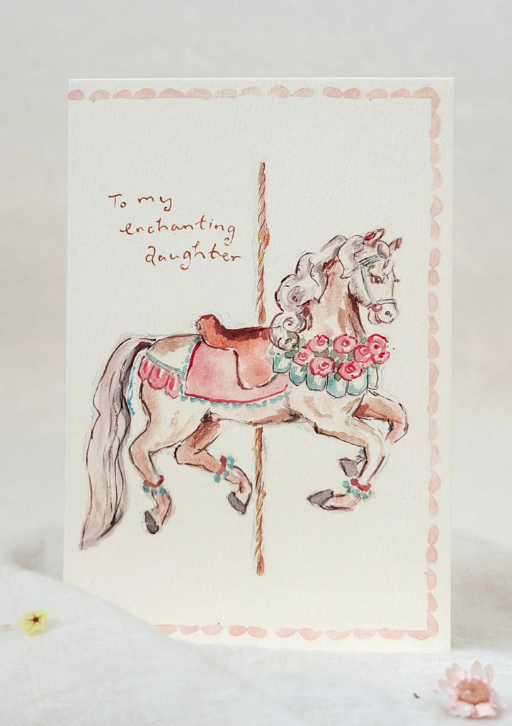 Sophie Amelia Creates - Enchanted Carousel Daughter Birthday Card