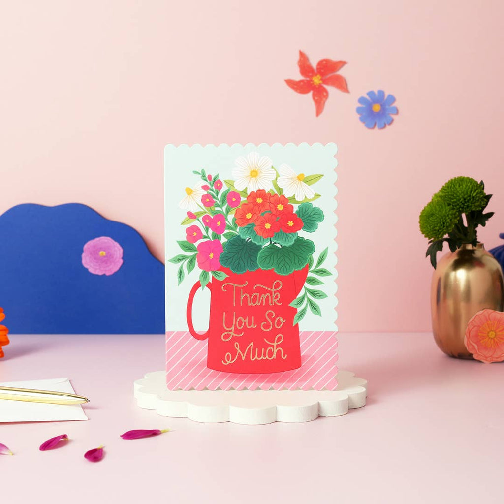 Ricicle Cards - Thank You So Much Vase Card