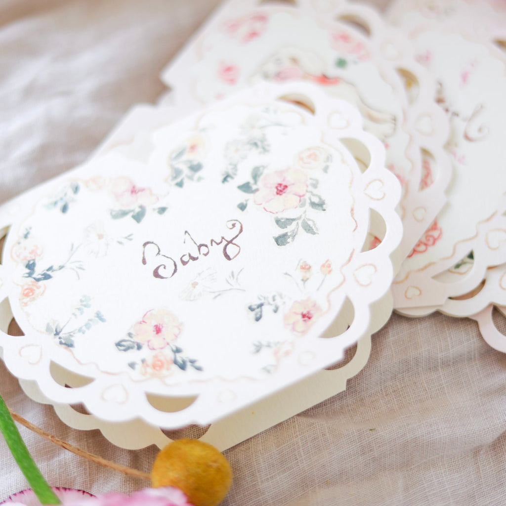 Sophie Amelia Creates - Baby Florals New Baby Card