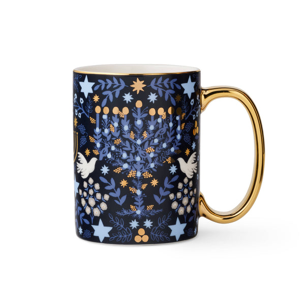 Mug with decorative pattern on a white background