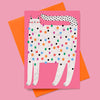 Daria Solak Illustrations - SPOTTED CAT Birthday Card