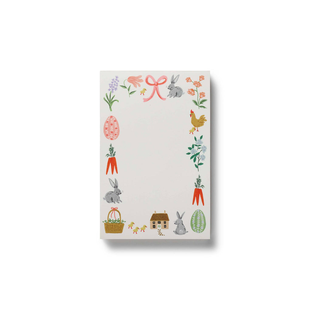 Notebook with colorful illustrations on a white background