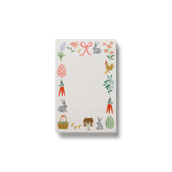 Notebook with colorful illustrations on a white background