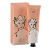 Divine hand cream packaging with a woman's face illustration on a white background