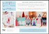 Christmas village advent calendar kit with houses and decorations on a white background