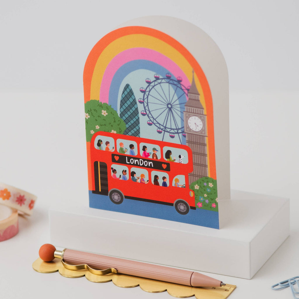 Mifkins - London Rainbow Birthday Card
