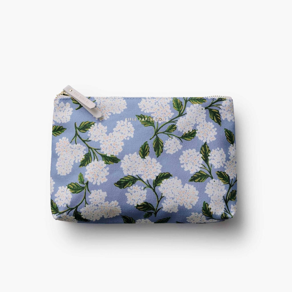Rifle Paper Co - Hydrangea Zippered Pouch Set