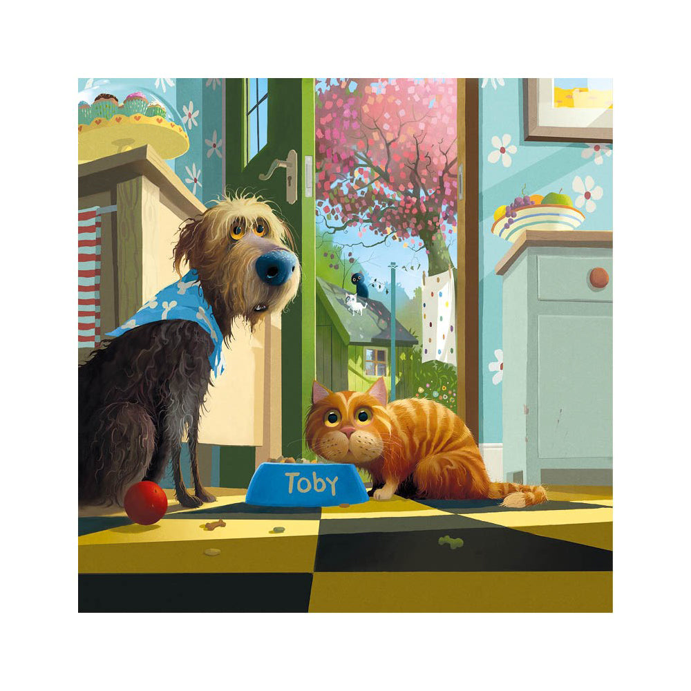 Toby The Dog The Cat Ate It Card