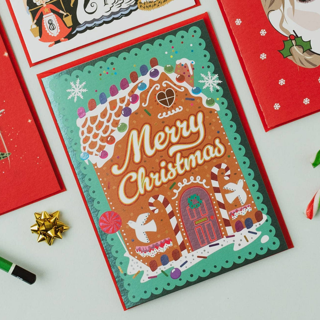 Cath Tate Cards - Gingerbread House Card