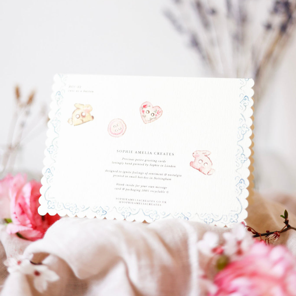 Sophie Amelia Creates - Cute as a Button New Baby Card