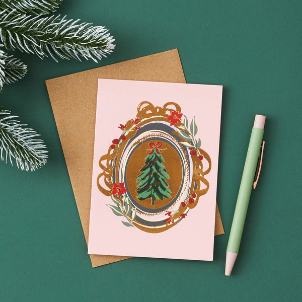 Type and Story - Vintage Christmas Tree Card