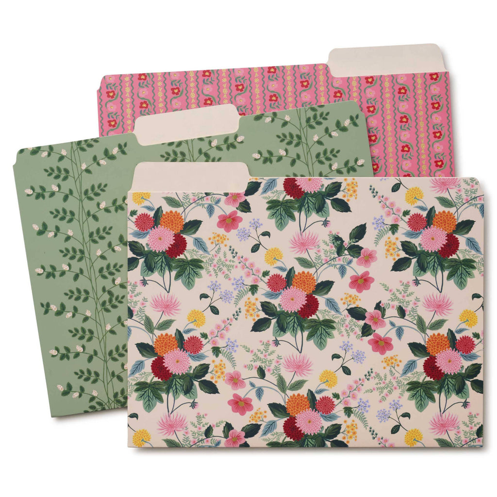 Rifle Paper Co - Dahlia File Folder Set