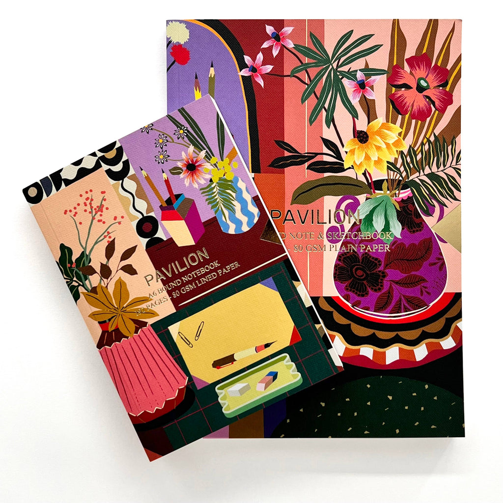 Pavilion - Lifestyle A5 Buckram Embossed Foiled Notebook