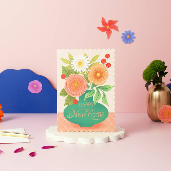 Ricicle Cards - Happy New Home Vase