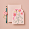Wanderlust Paper Co. Pink Cosmos 'Happy Birthday to a beautiful soul' Card
