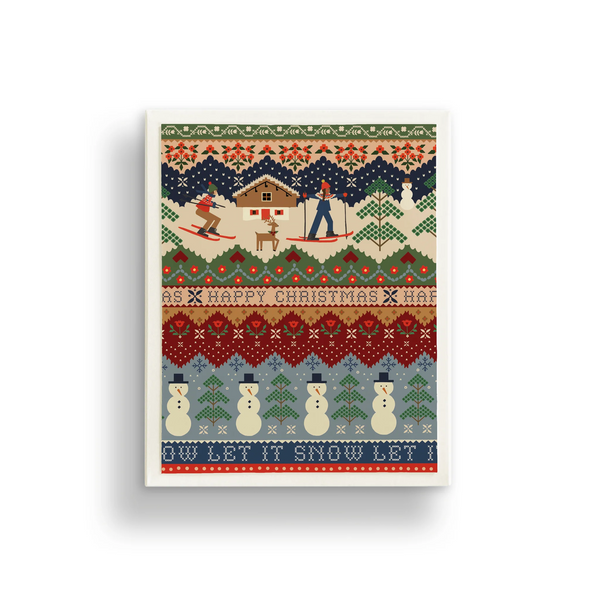 Rifle Paper Co. - Ski Chalet Christmas Card BOX SET