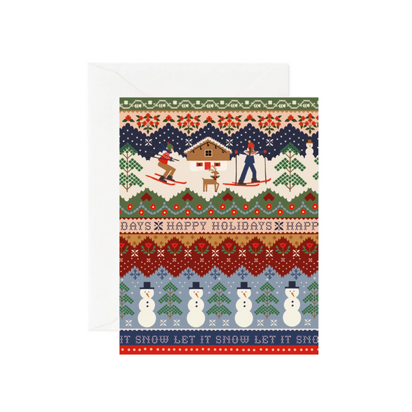 Rifle Paper Co. - Ski Chalet Christmas Card