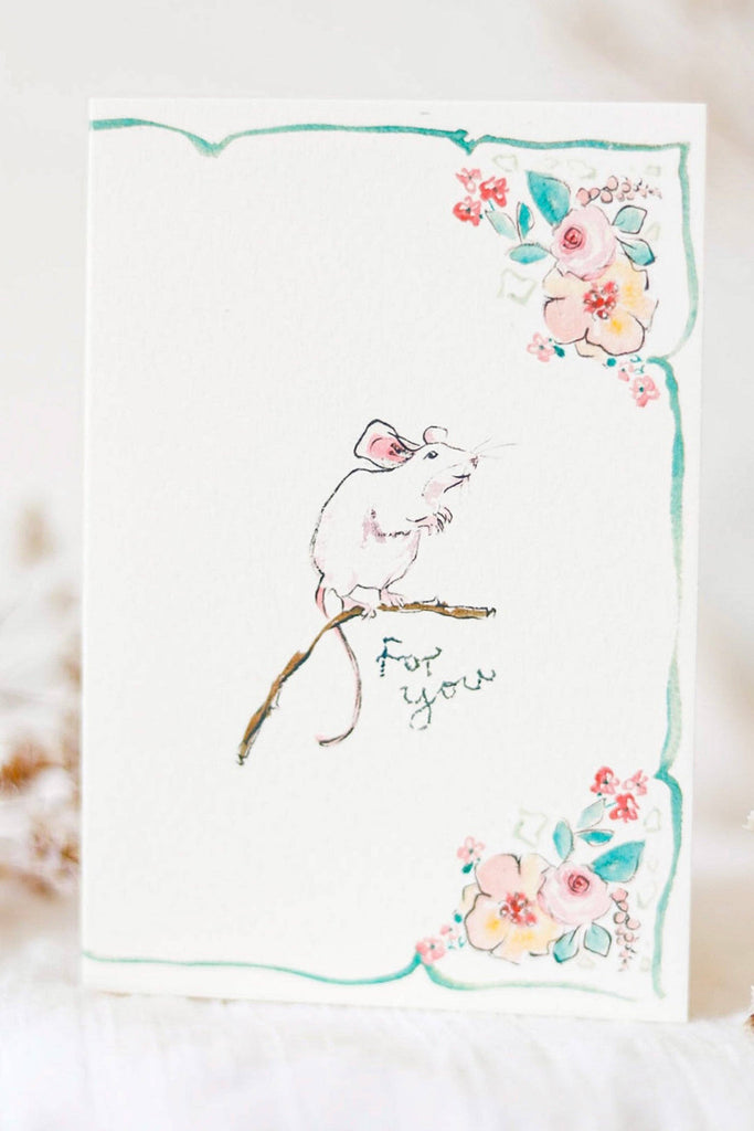 Sophie Amelia Creates - Little Mouse For You Card