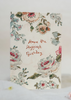 Floral birthday card with decorative text on a white background