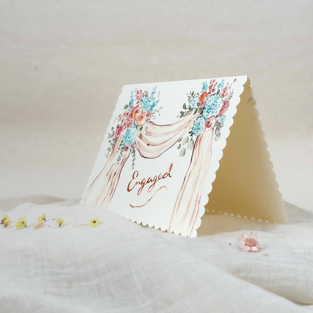 Sophie Amelia Creates - Engaged Florals Card