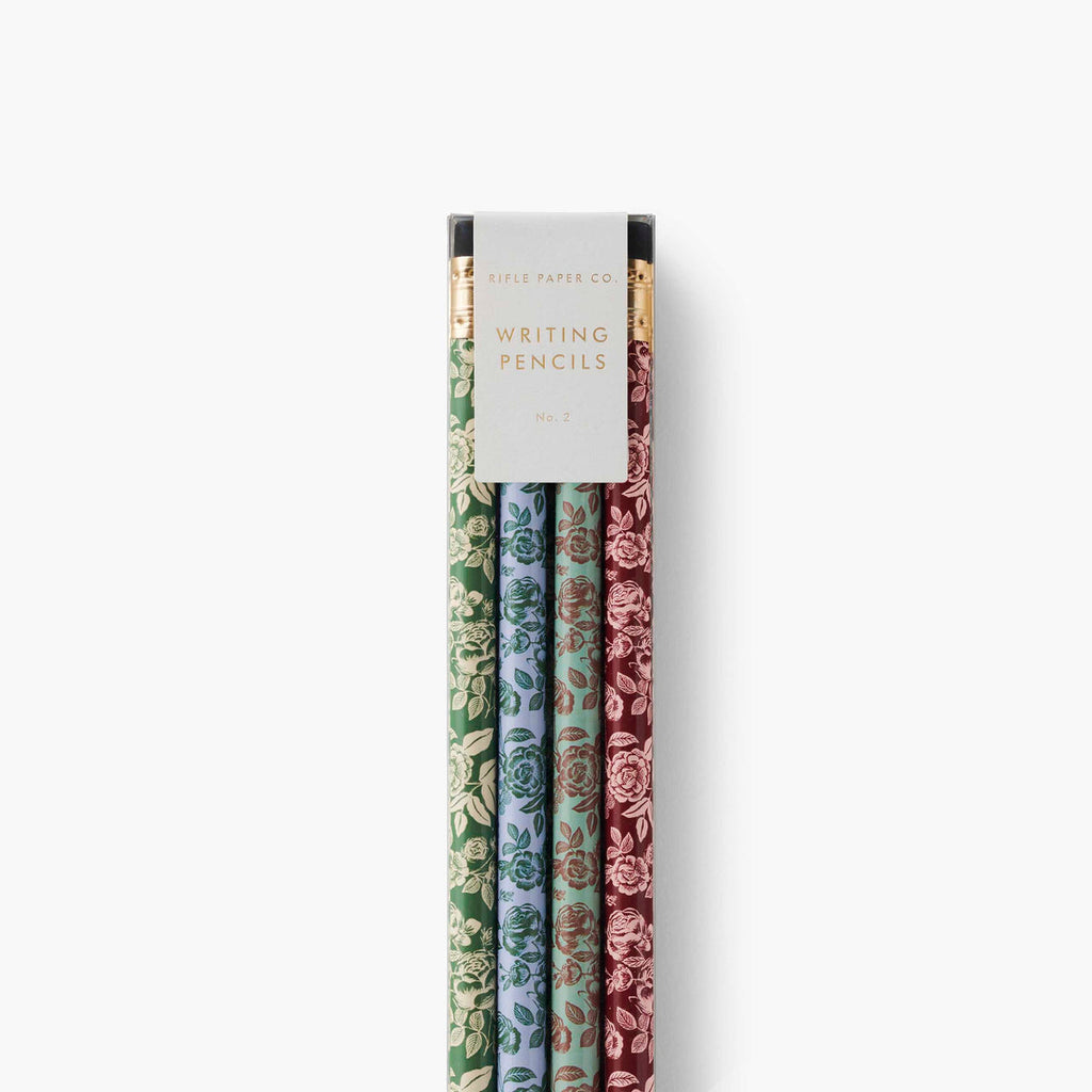 Rifle Paper Co. Assorted Writing Pencil Set (Box of 12) - English Rose