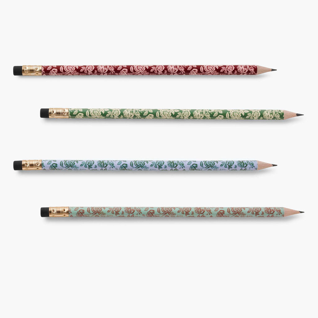 Rifle Paper Co. Assorted Writing Pencil Set (Box of 12) - English Rose