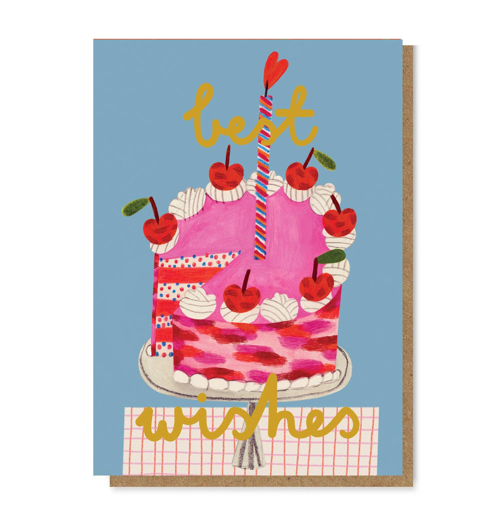 Daria Solak Illustrations - PINK CAKE Birthday Card