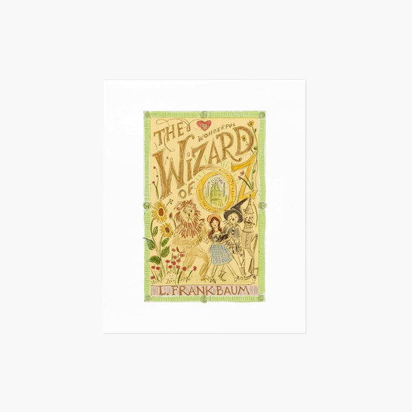 Book cover of 'The Wizard of Oz' by L. Frank Baum on a white background