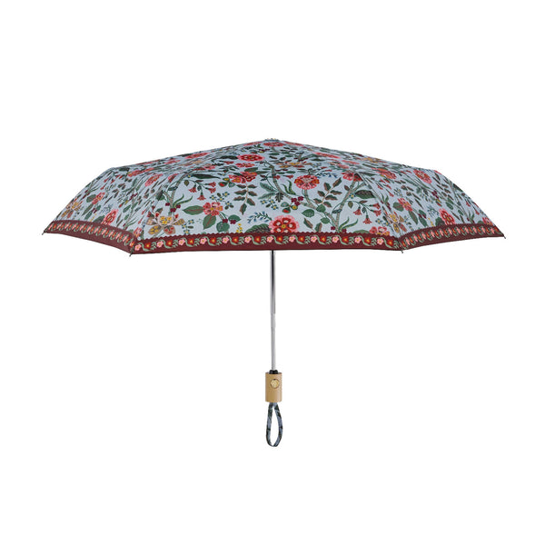 Floral patterned umbrella on a white background