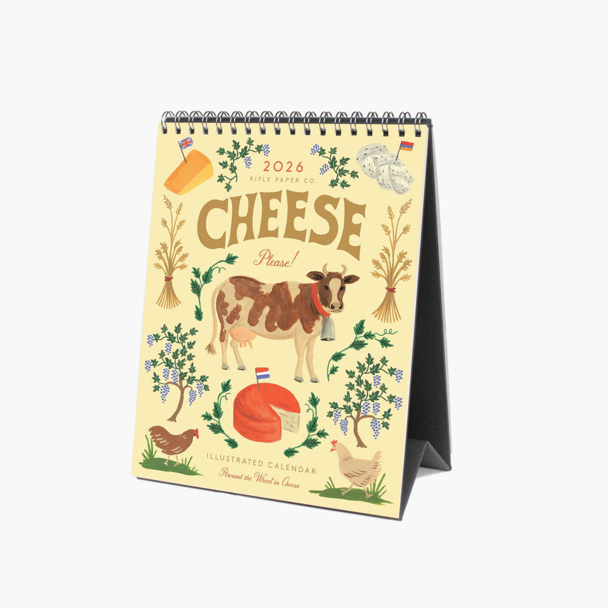 Rifle Paper Co - 2026 Cheese Desk Calendar– The Paper Parlour Rifle Paper Co - 2026 Cheese Desk Calendar– The Paper Parlour