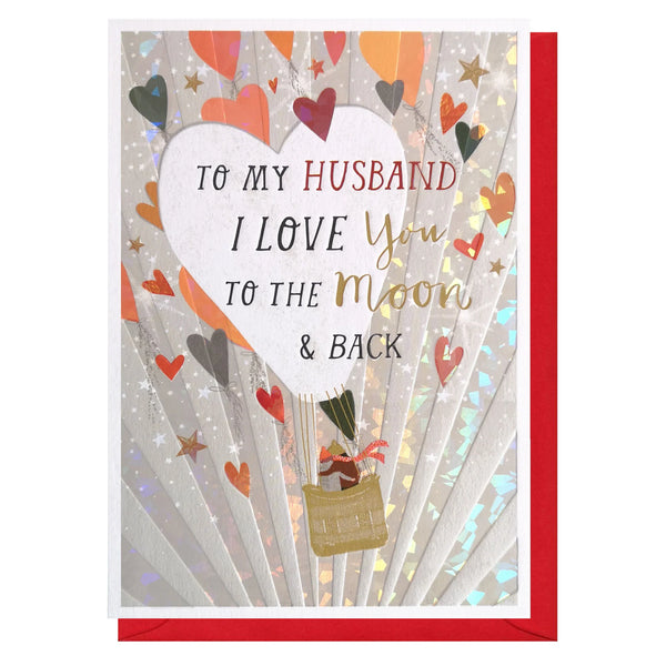 Louise Tiler Husband Moon & Back Card