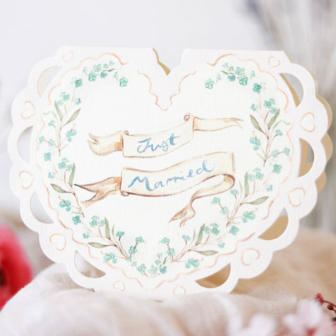 Sophie Amelia Creates - Just Married Wedding Card