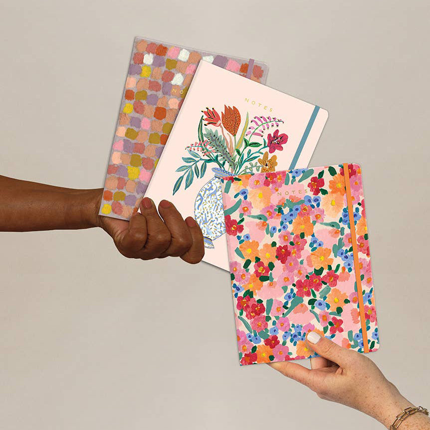 Seedlings - Market Flowers | Sewn Trio Notebook set