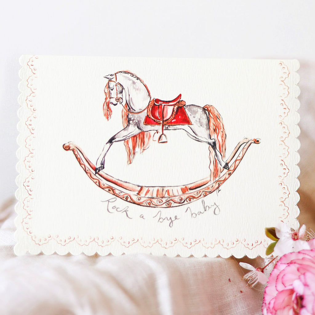 Sophie Amelia Creates - Rock A Bye Baby New Baby Card