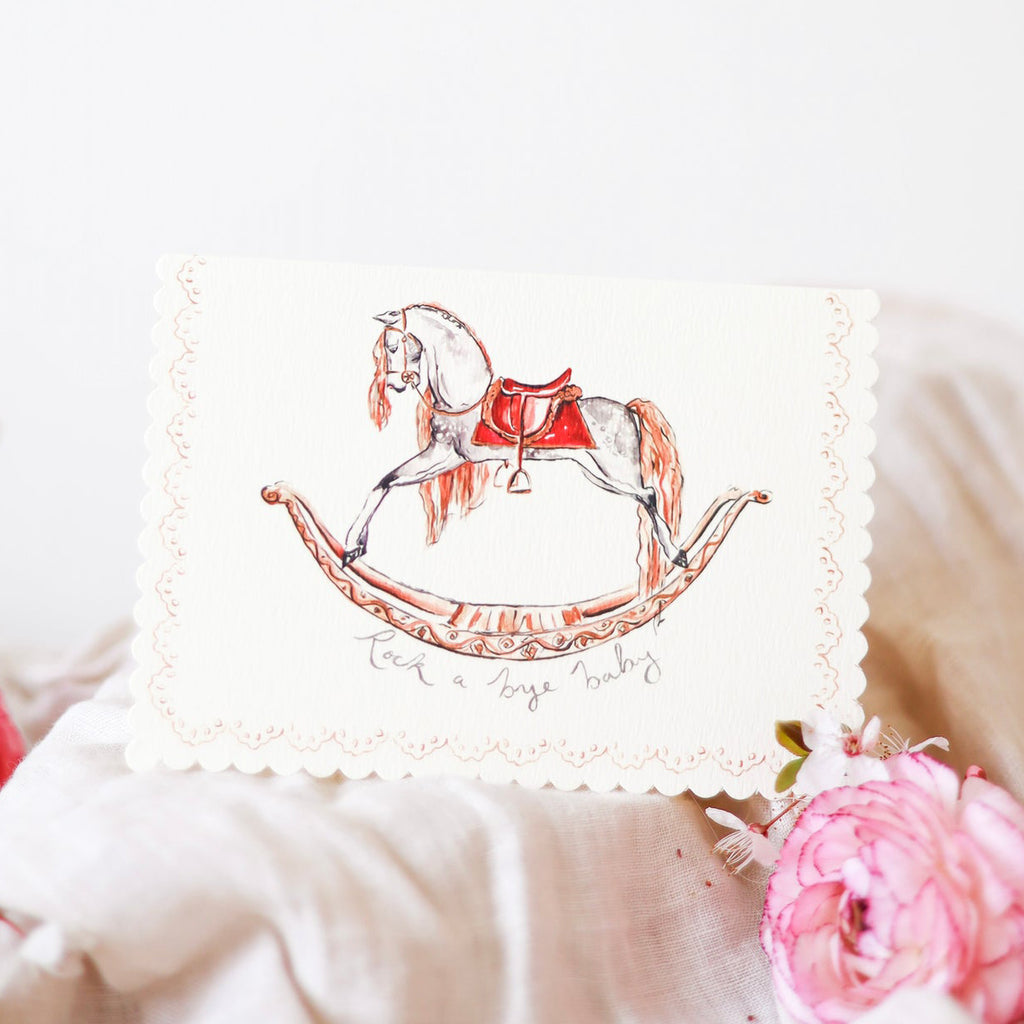 Sophie Amelia Creates - Rock A Bye Baby New Baby Card