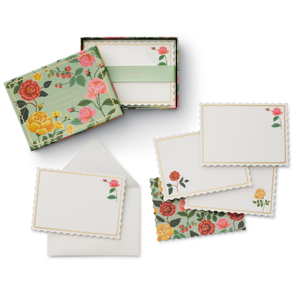 Rifle Paper Co. Social Stationery Set - Roses