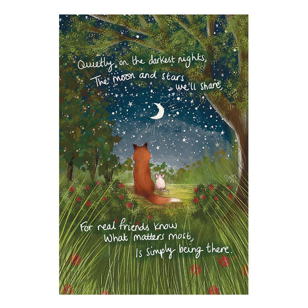 The Art File On The Darkest Of Nights Sympathy Card