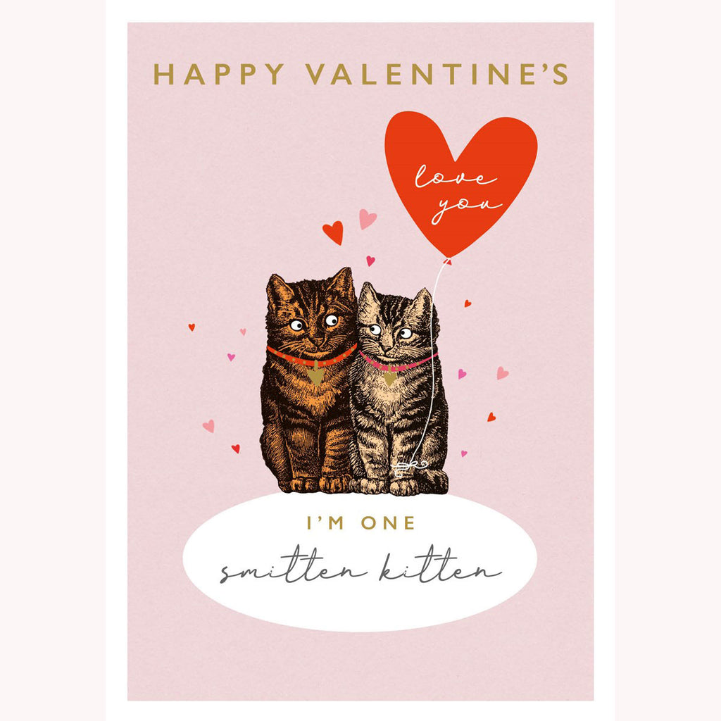 The Art File One Smitten Kitten Card