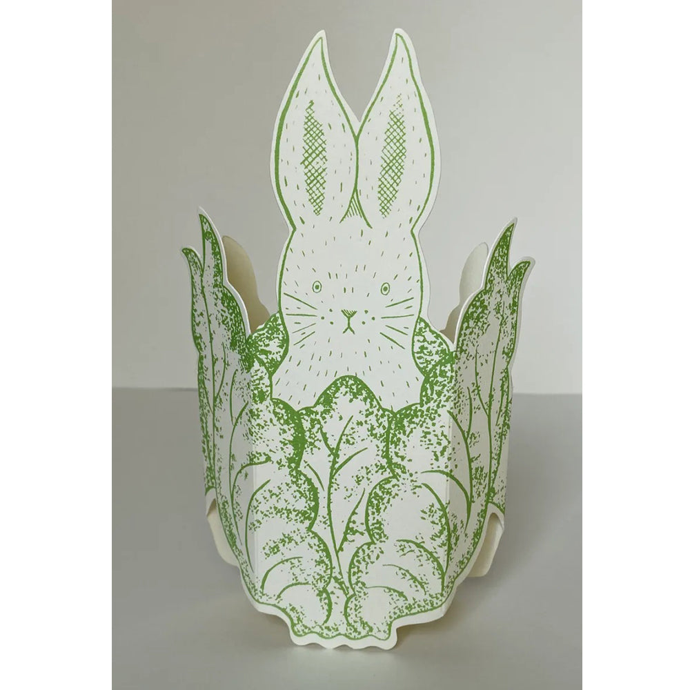 Elizabeth Harbour Stand-up Rabbit in Lettuce Card