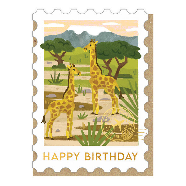 Stormy Knight Serengeti Stamp Birthday Card
