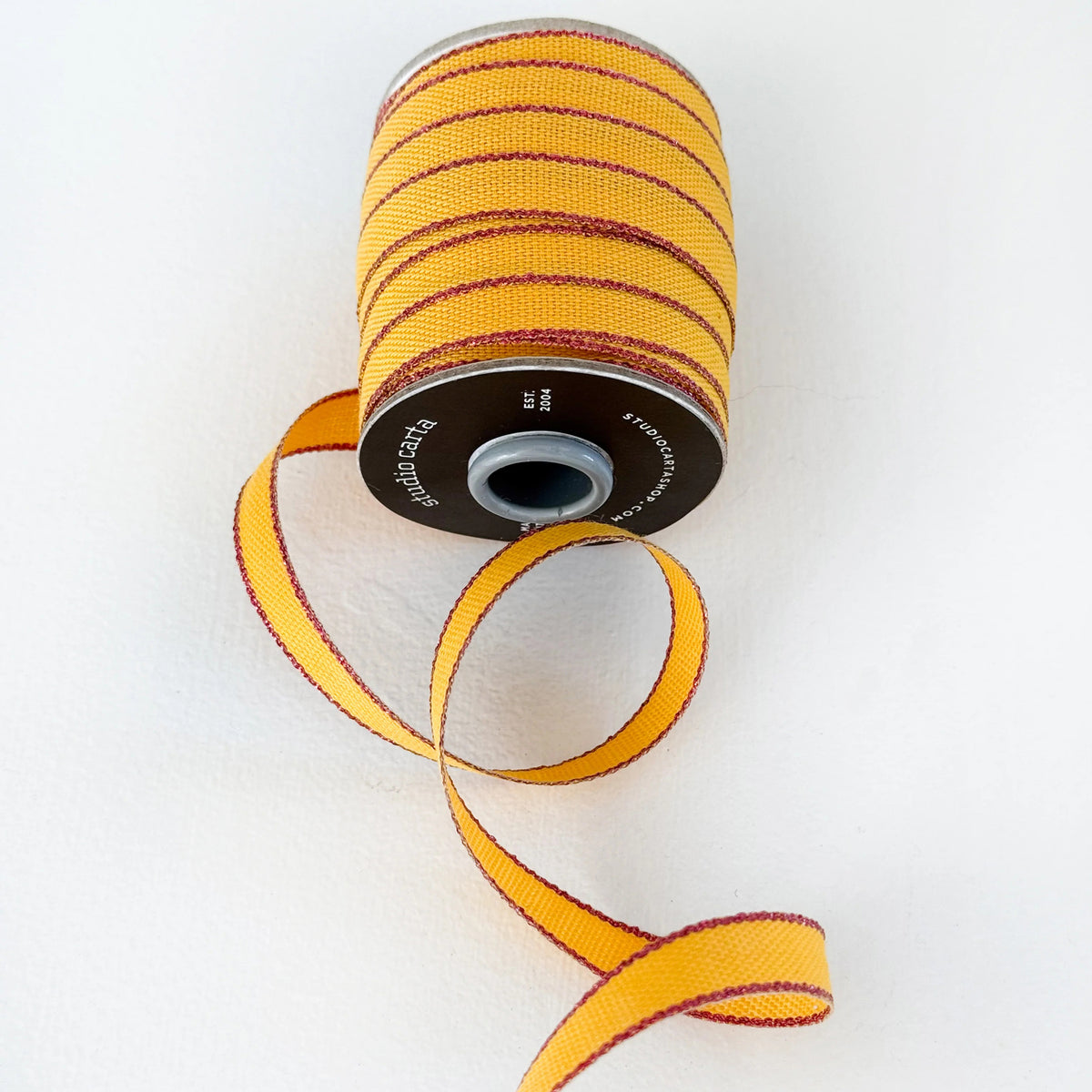 Studio Carta Drittofilo Cotton Ribbon - Marigold/Berry– The Paper Parlour